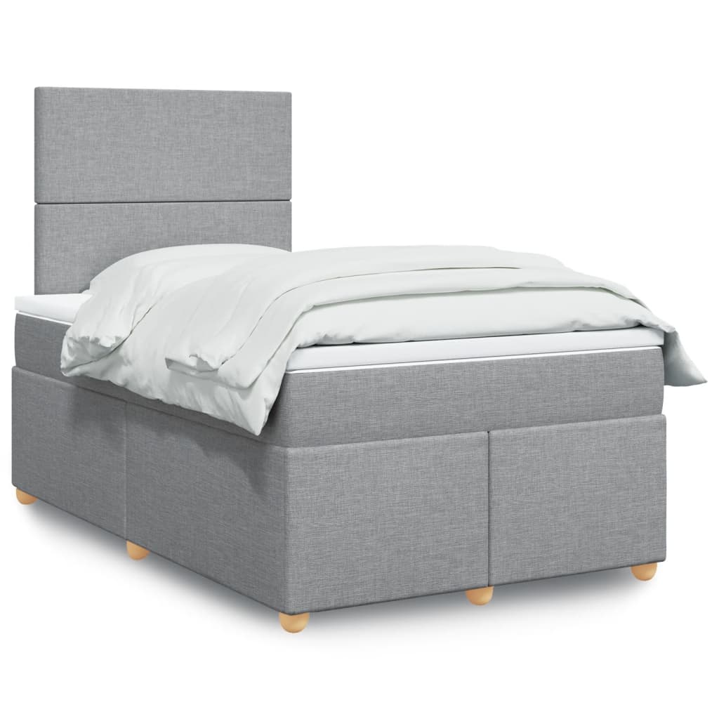 vidaXL Boxspring met matras stof zwart 80x200 cm