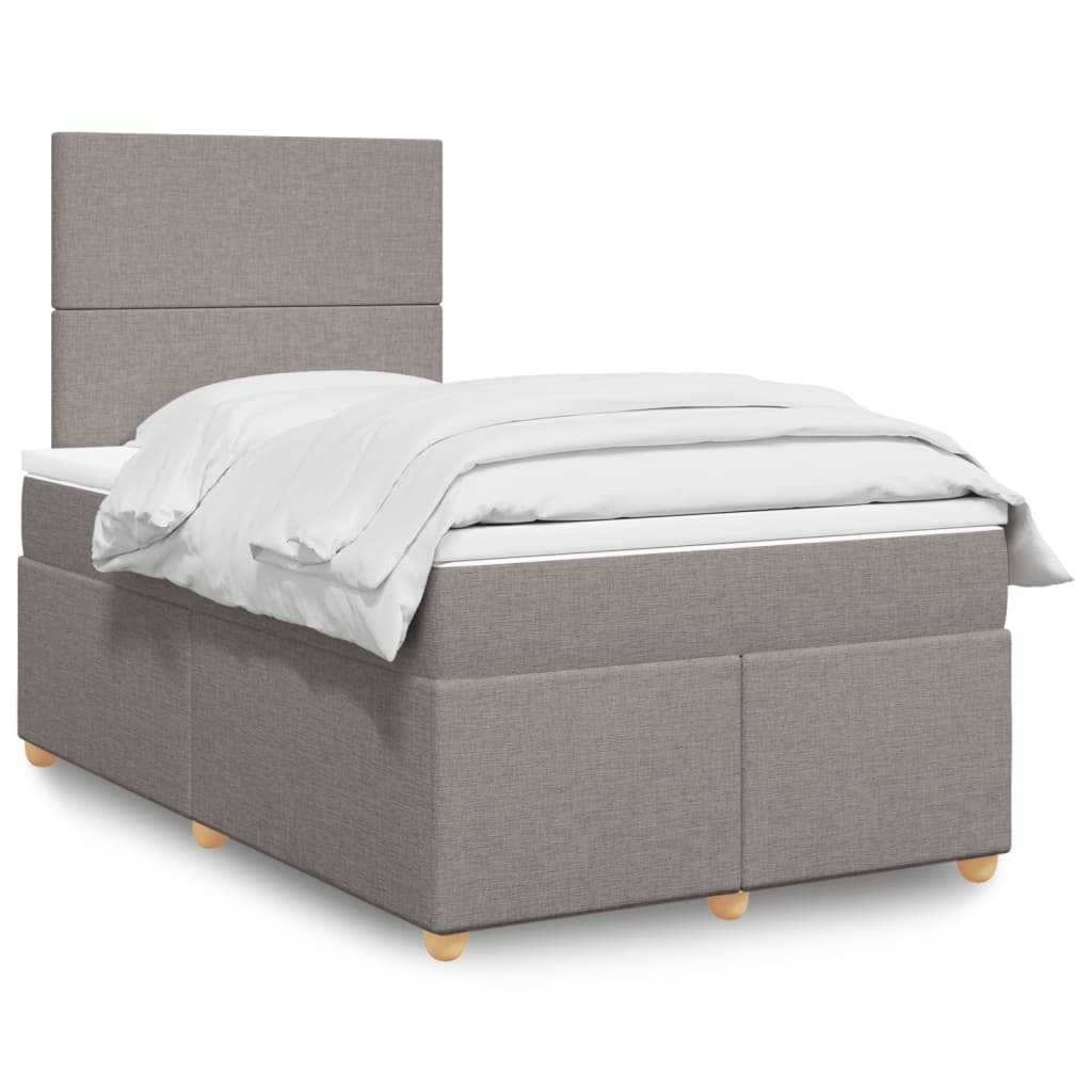 vidaXL Boxspring met matras stof zwart 80x200 cm