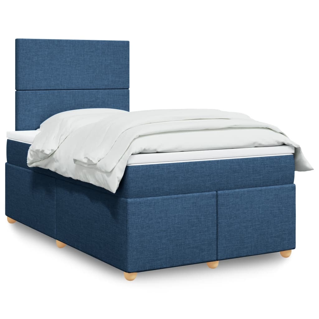 vidaXL Boxspring met matras stof zwart 80x200 cm