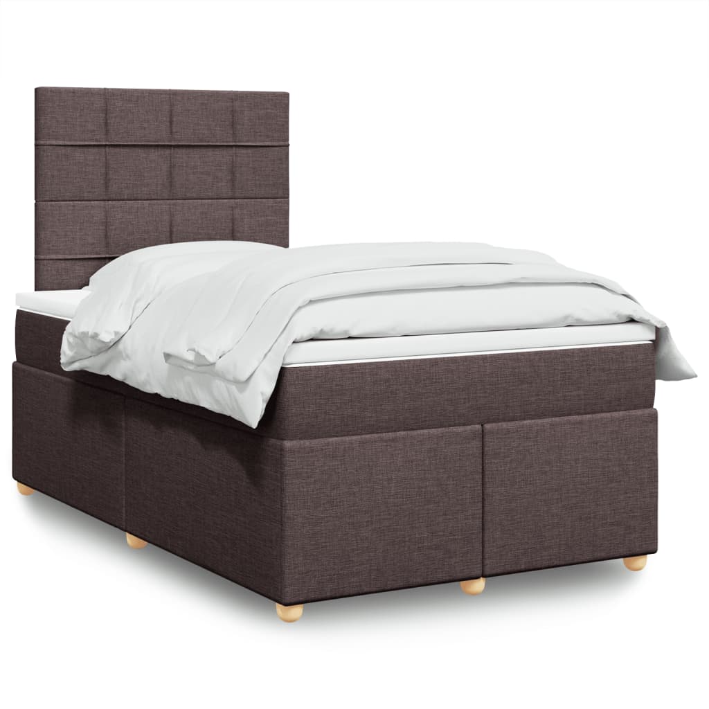 vidaXL Boxspring met matras stof zwart 80x200 cm