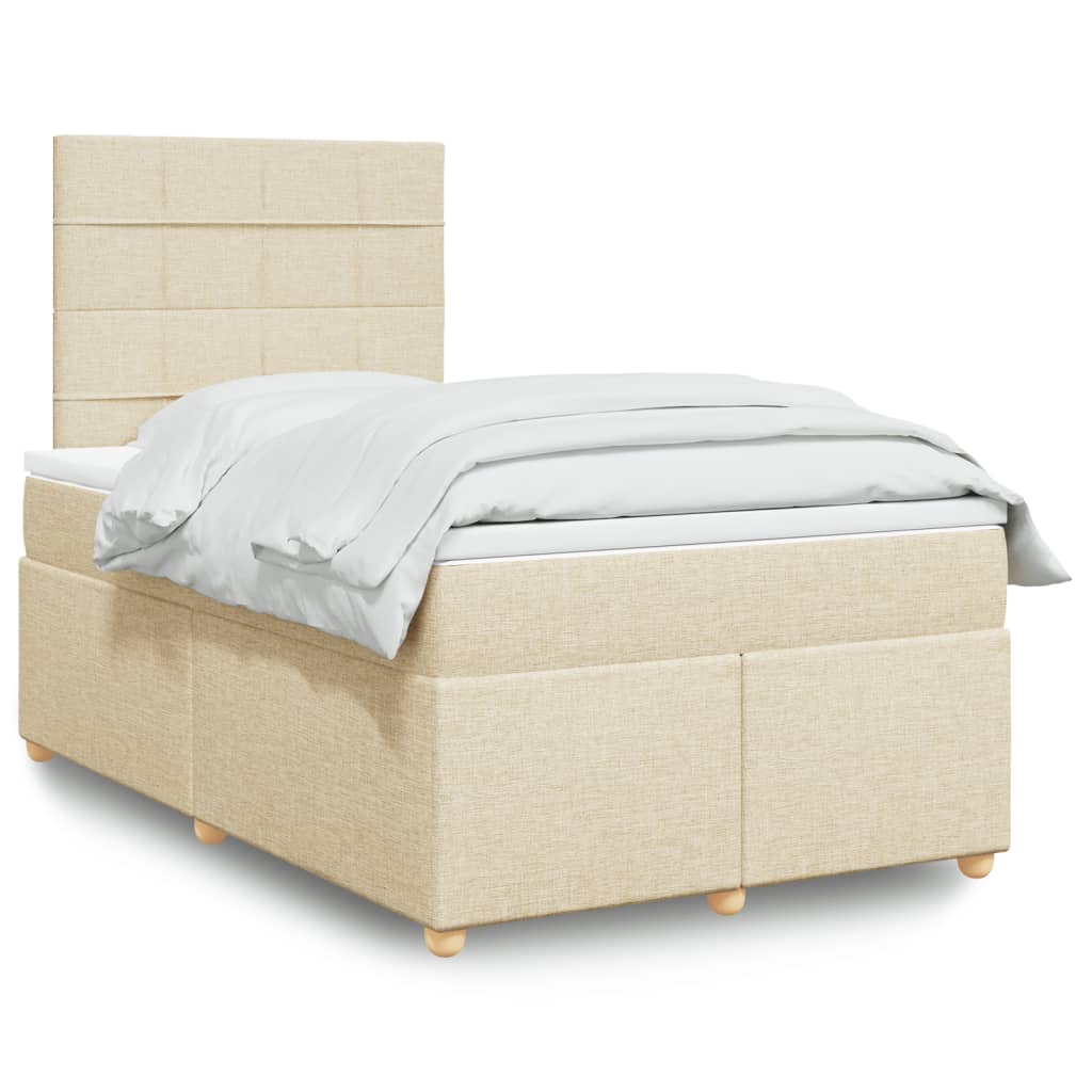 vidaXL Boxspring met matras stof zwart 80x200 cm