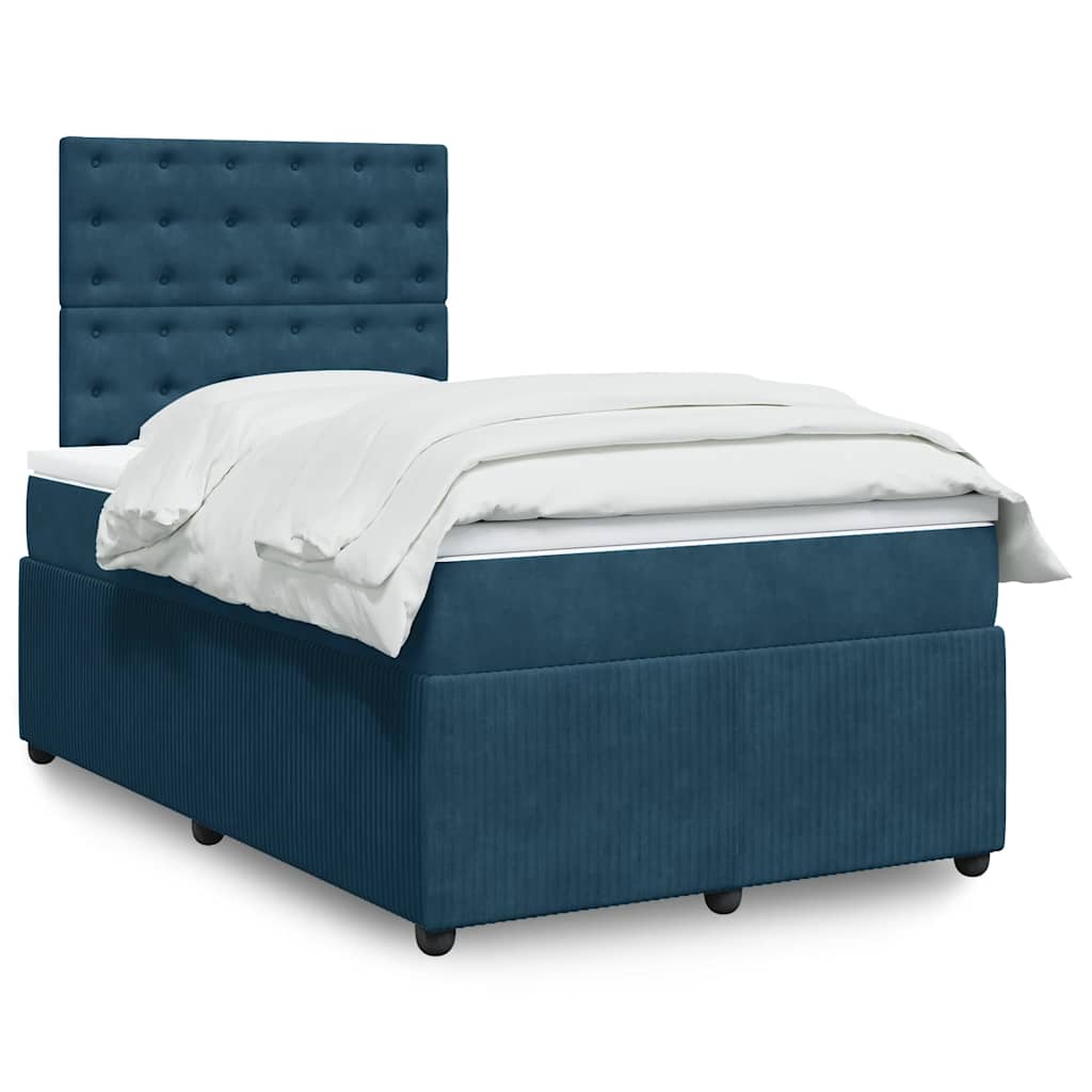 vidaXL Boxspring met matras fluweel donkergrijs 80x200 cm