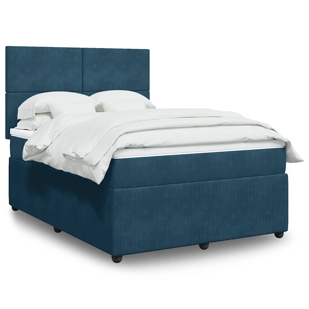 vidaXL Boxspring met matras fluweel donkergrijs 80x200 cm