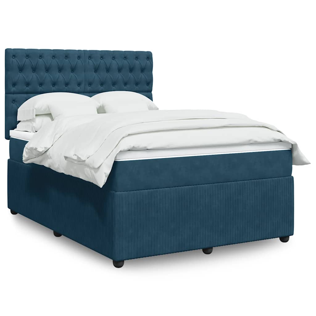 vidaXL Boxspring met matras fluweel donkergrijs 80x200 cm