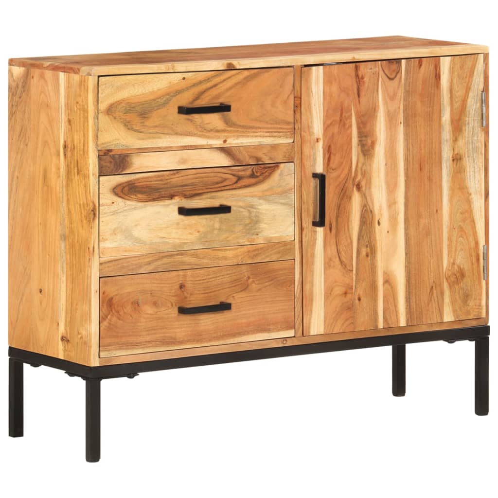 vidaXL Dressoir 88x30x71 cm massief mangohout - Aashly