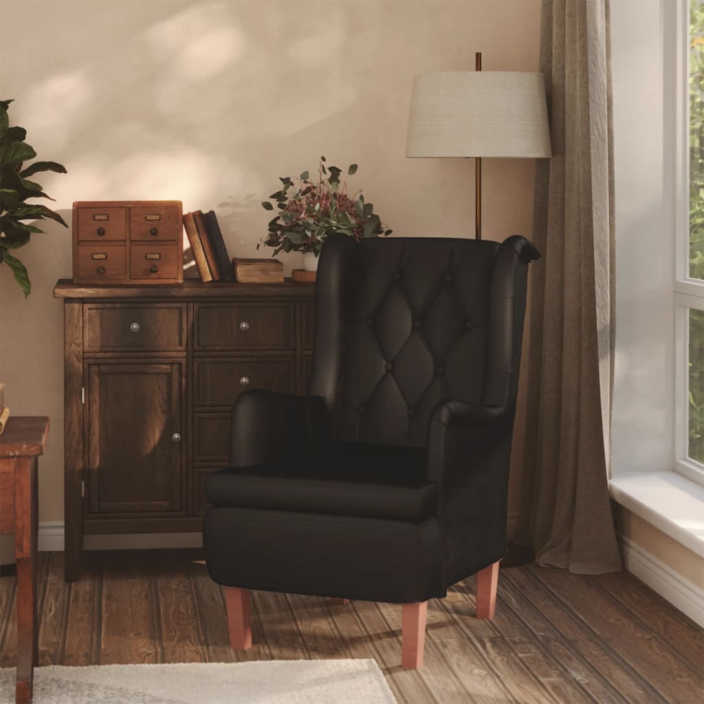 vidaXL Fauteuil met massief rubberwood poten fluweel lichtgrijs