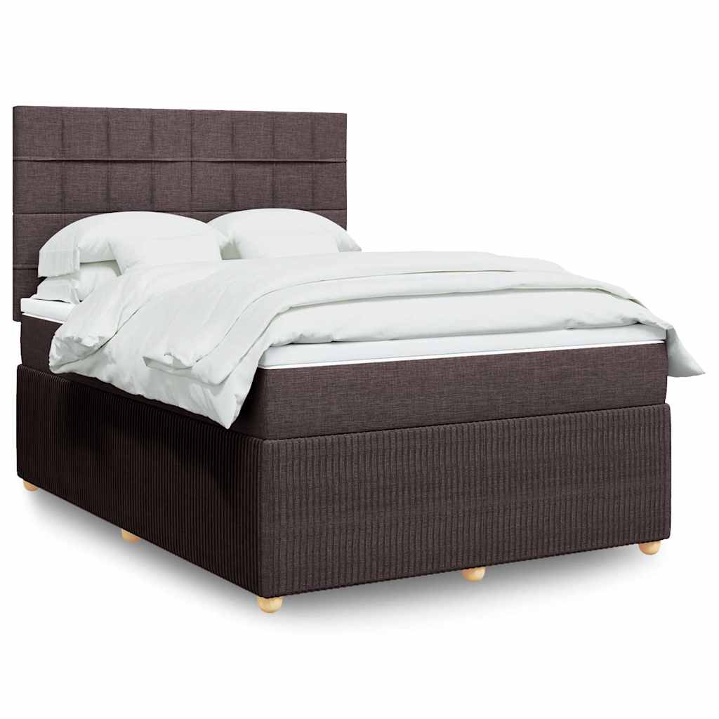 vidaXL Boxspring met matras stof lichtgrijs 90x190 cm