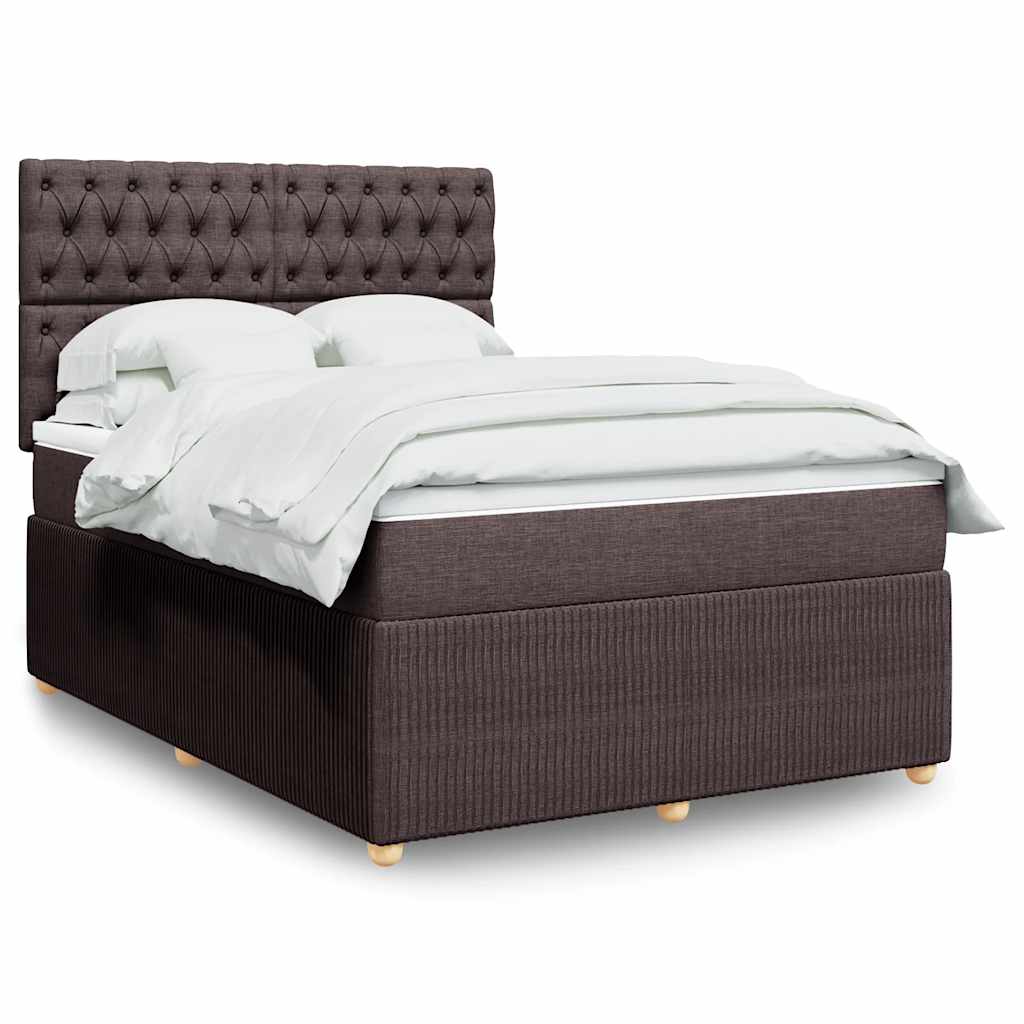vidaXL Boxspring met matras stof lichtgrijs 90x190 cm