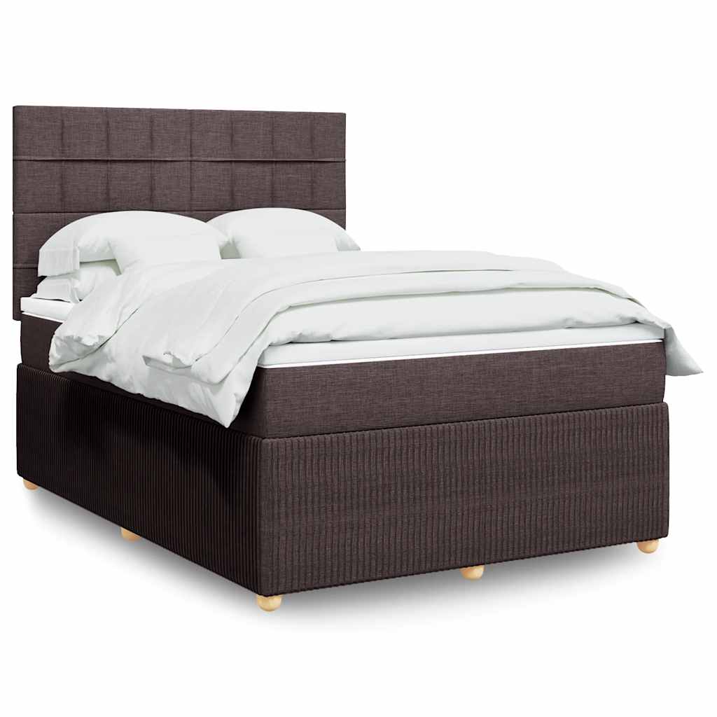vidaXL Boxspring met matras stof lichtgrijs 90x190 cm