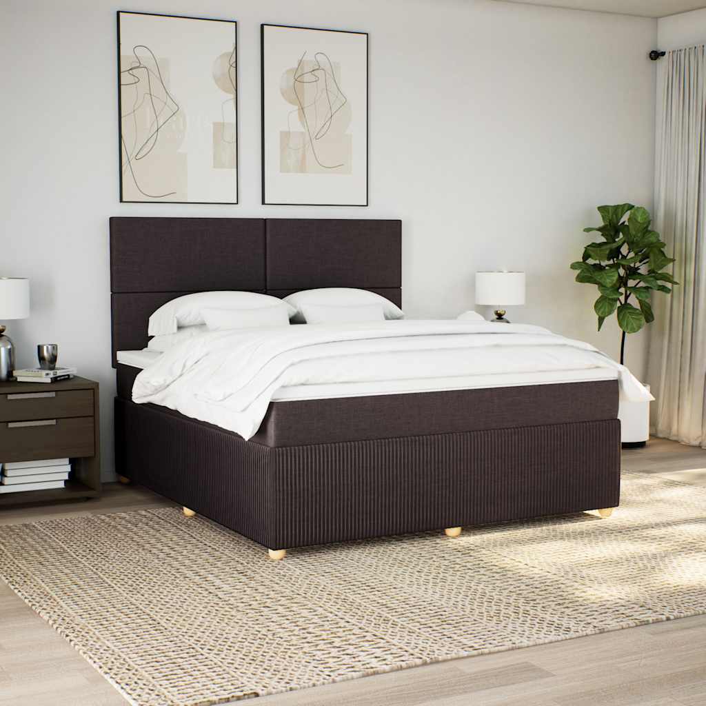 vidaXL Boxspring met matras stof lichtgrijs 90x190 cm