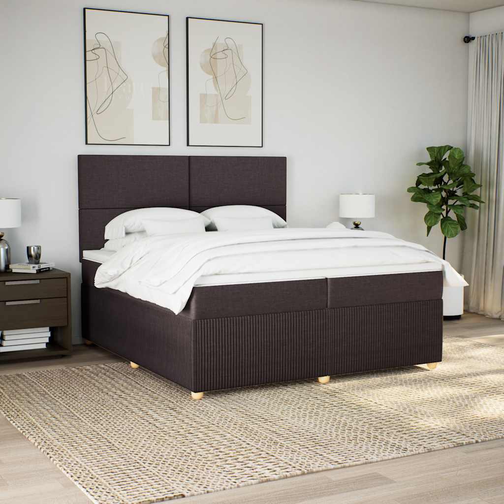 vidaXL Boxspring met matras stof lichtgrijs 90x190 cm