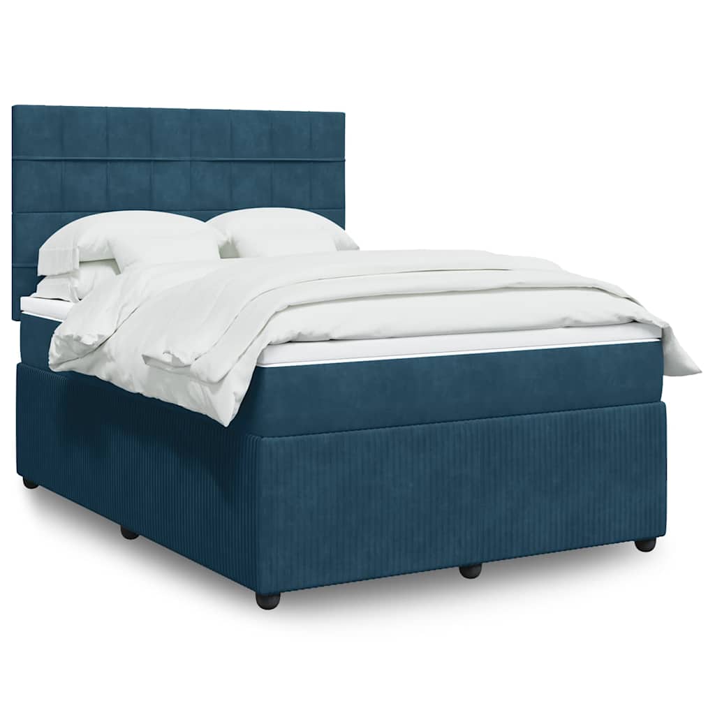 vidaXL Boxspring met matras fluweel donkergrijs 80x200 cm