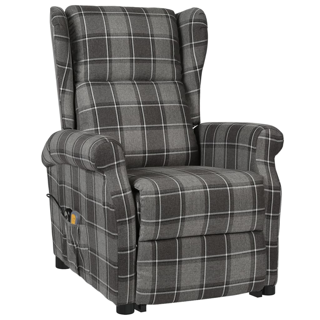vidaXL Sta-op-massagestoel stof beige
