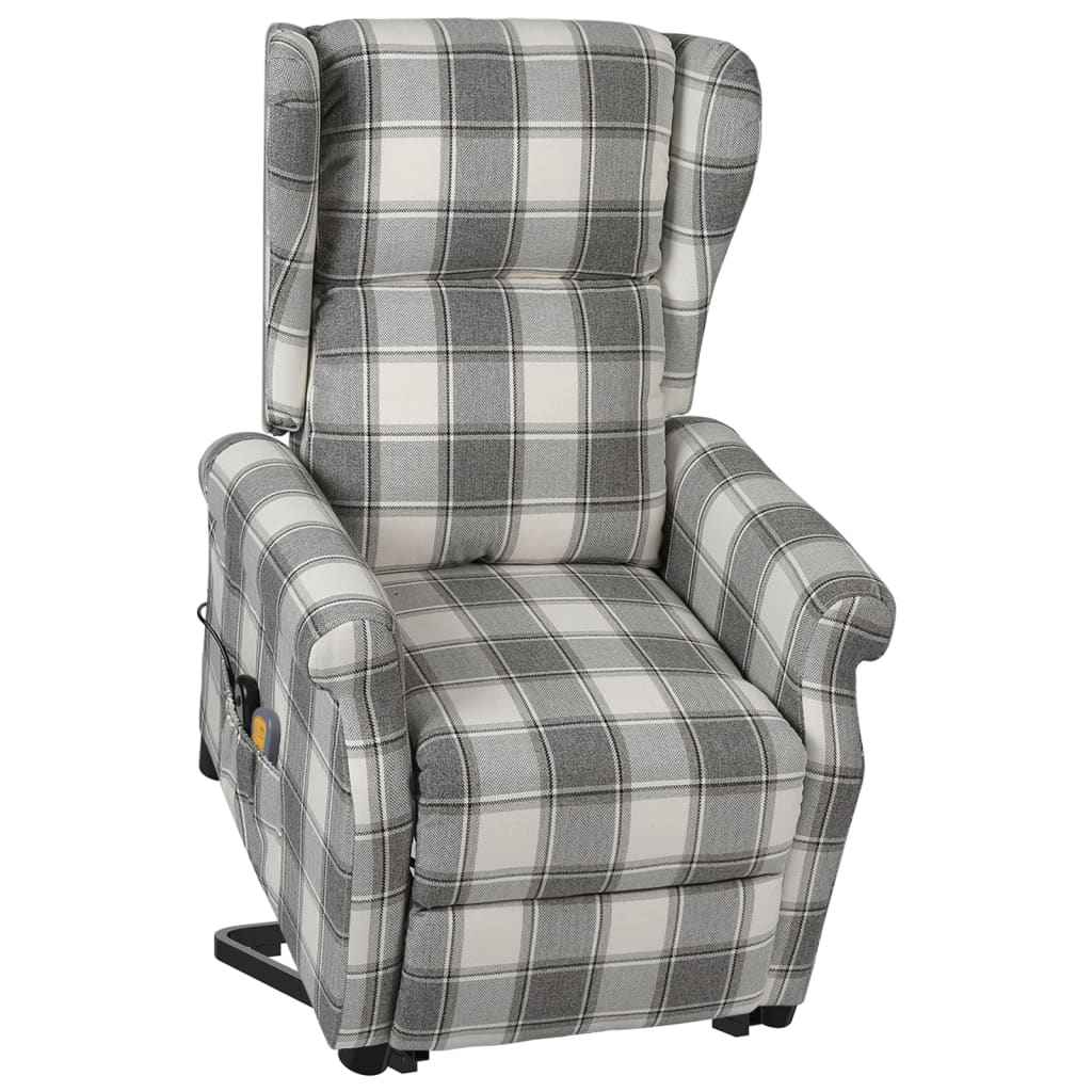 vidaXL Sta-op-massagestoel stof beige