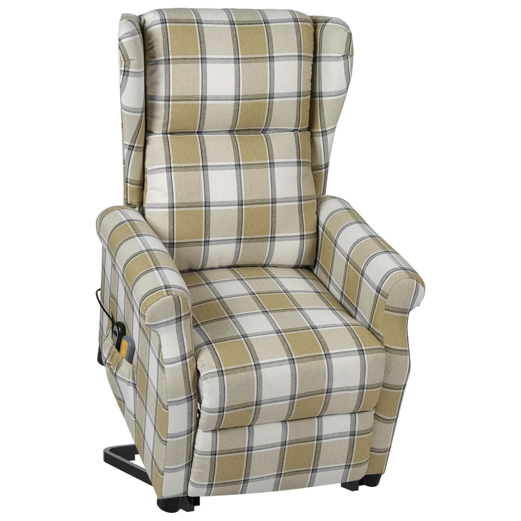 vidaXL Sta-op-massagestoel stof beige