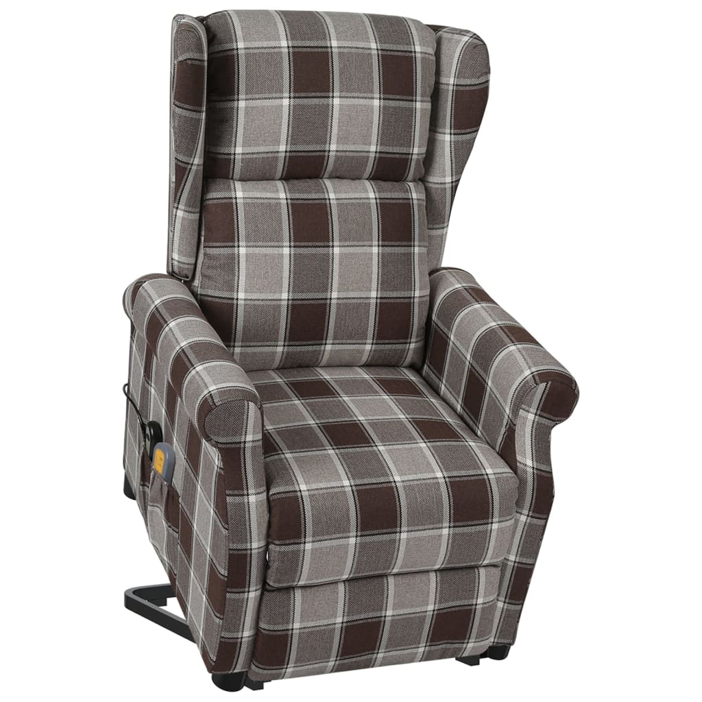 vidaXL Sta-op-massagestoel stof beige