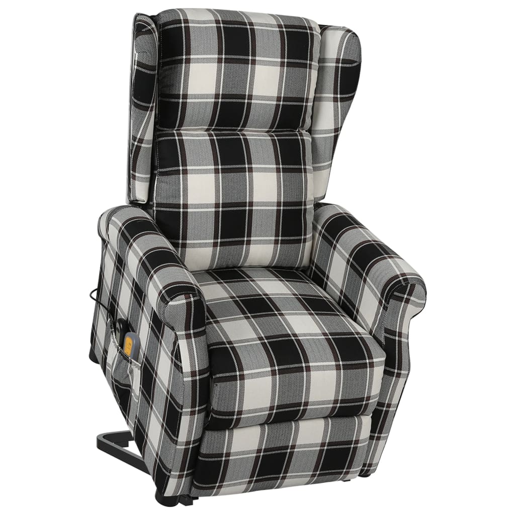 vidaXL Sta-op-massagestoel stof beige