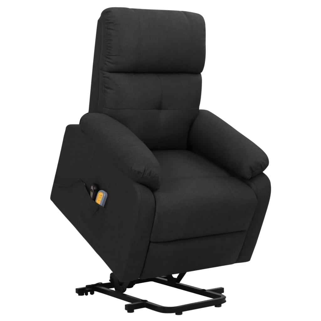 vidaXL Sta-op-massagestoel stof lichtgrijs