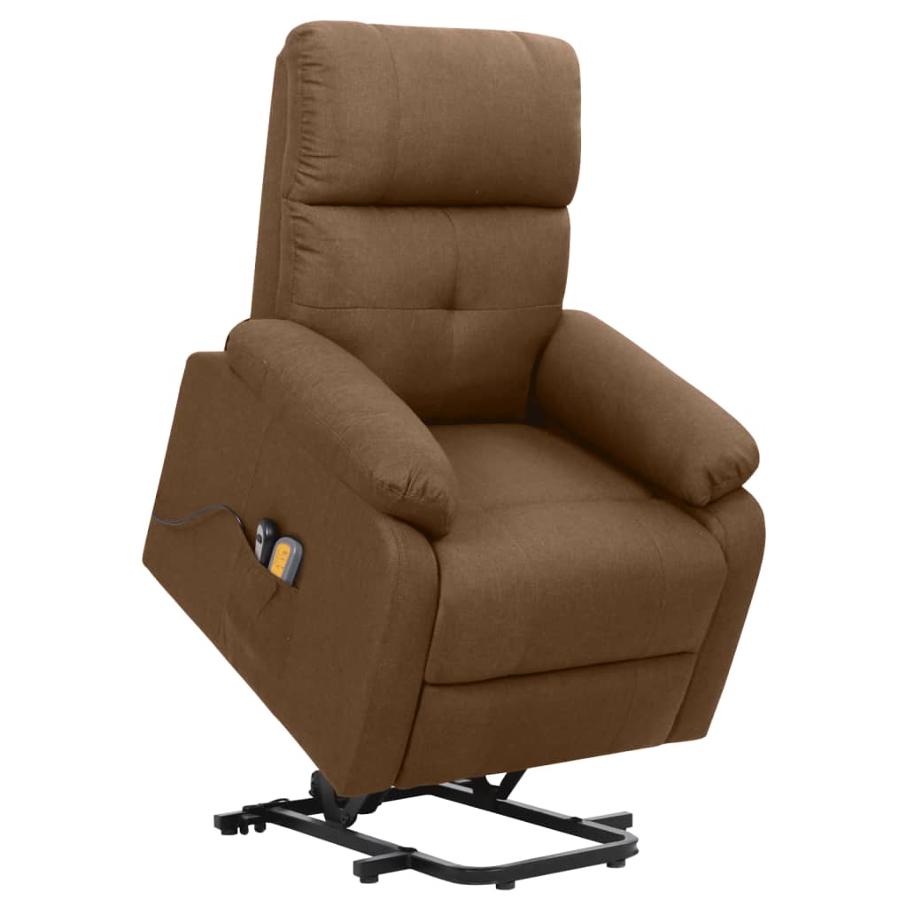 vidaXL Sta-op-massagestoel stof lichtgrijs