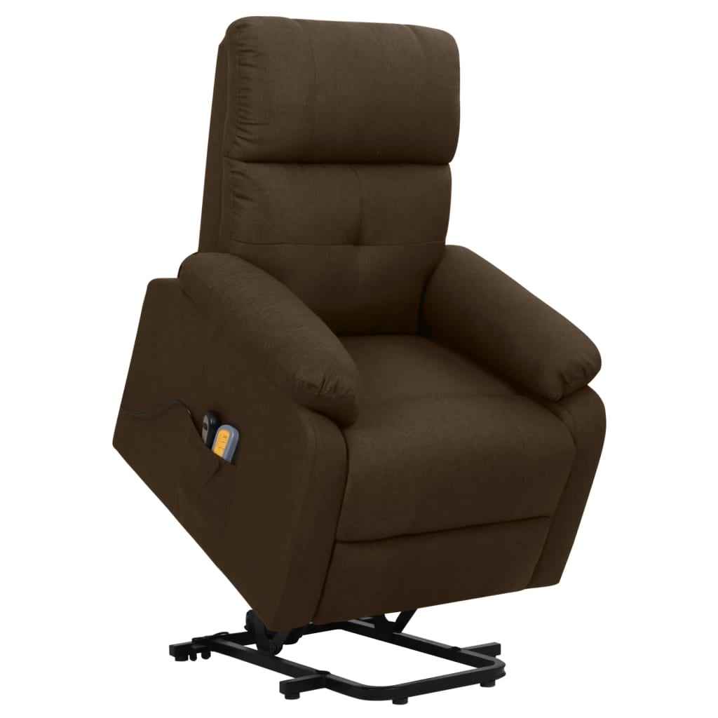 vidaXL Sta-op-massagestoel stof lichtgrijs