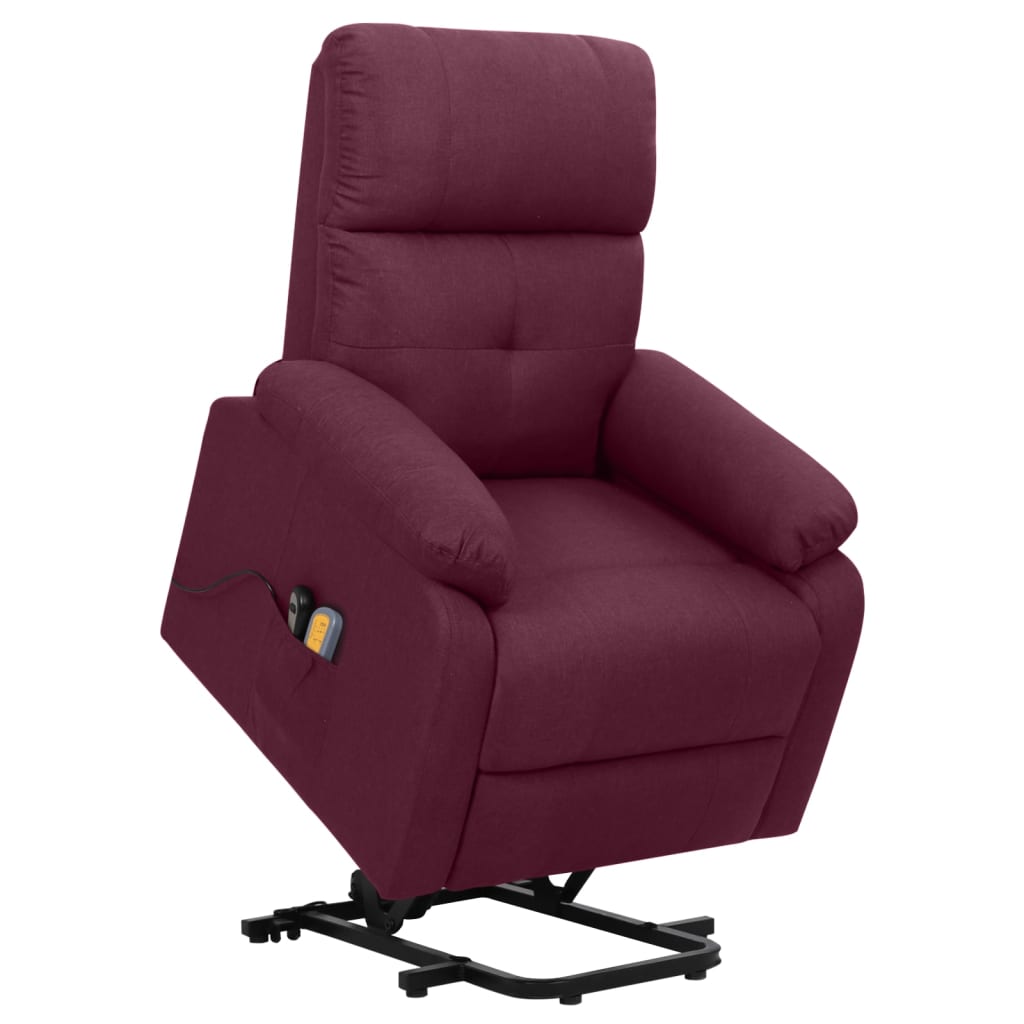 vidaXL Sta-op-massagestoel stof lichtgrijs