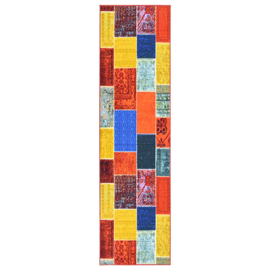 vidaXL Tapijtloper 80x100 cm meerkleurig