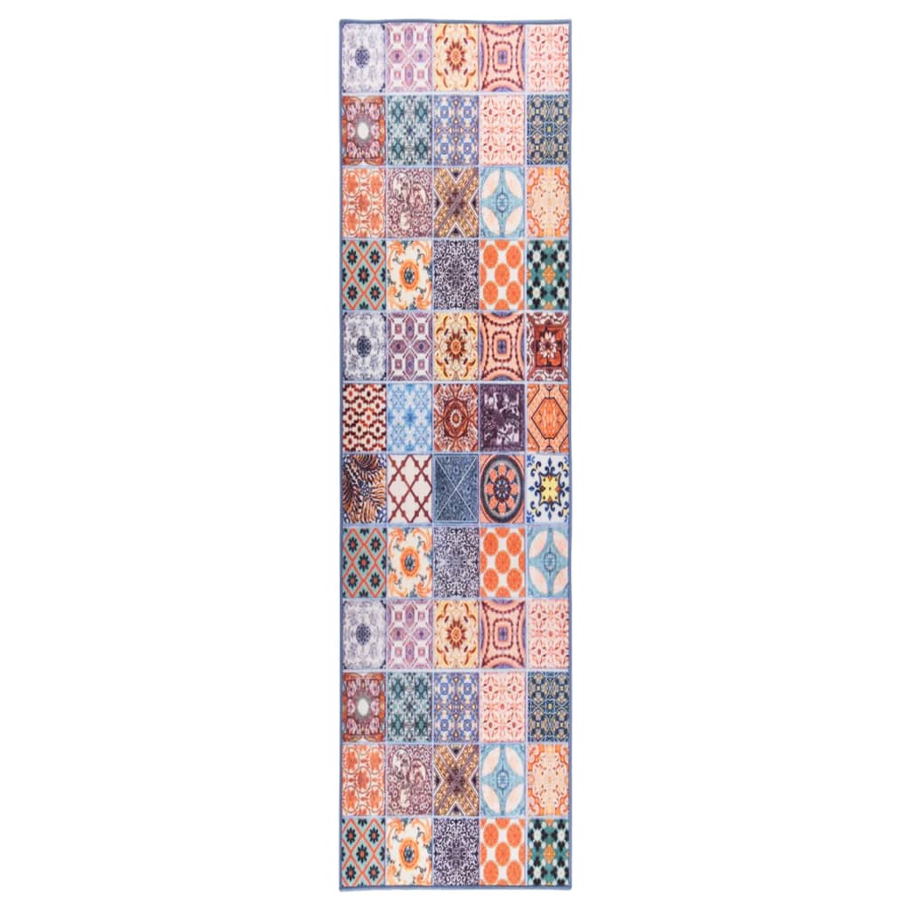 vidaXL Tapijtloper 80x100 cm meerkleurig