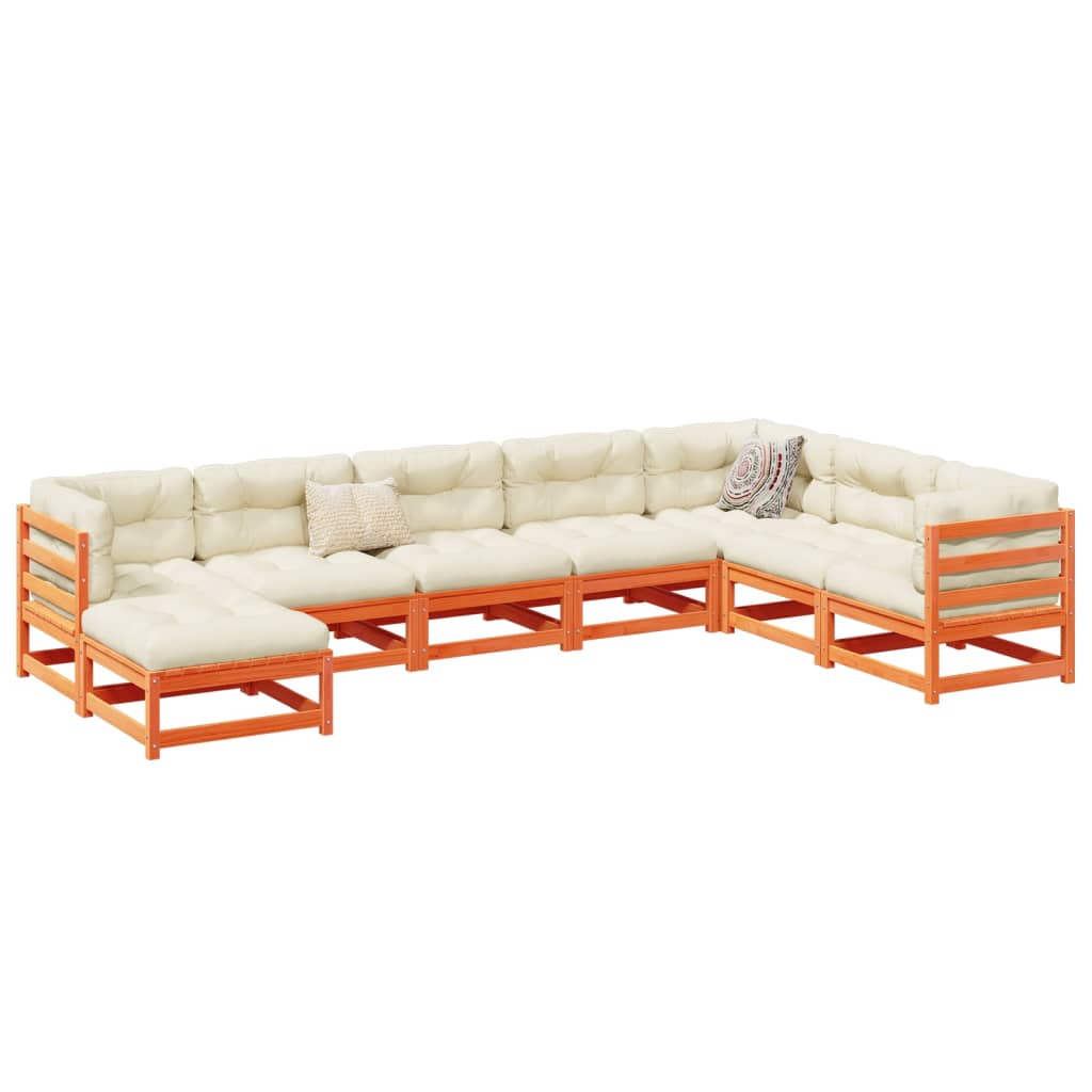 vidaXL 8-Piece Lounge Set Solid Douglas Fir Wood