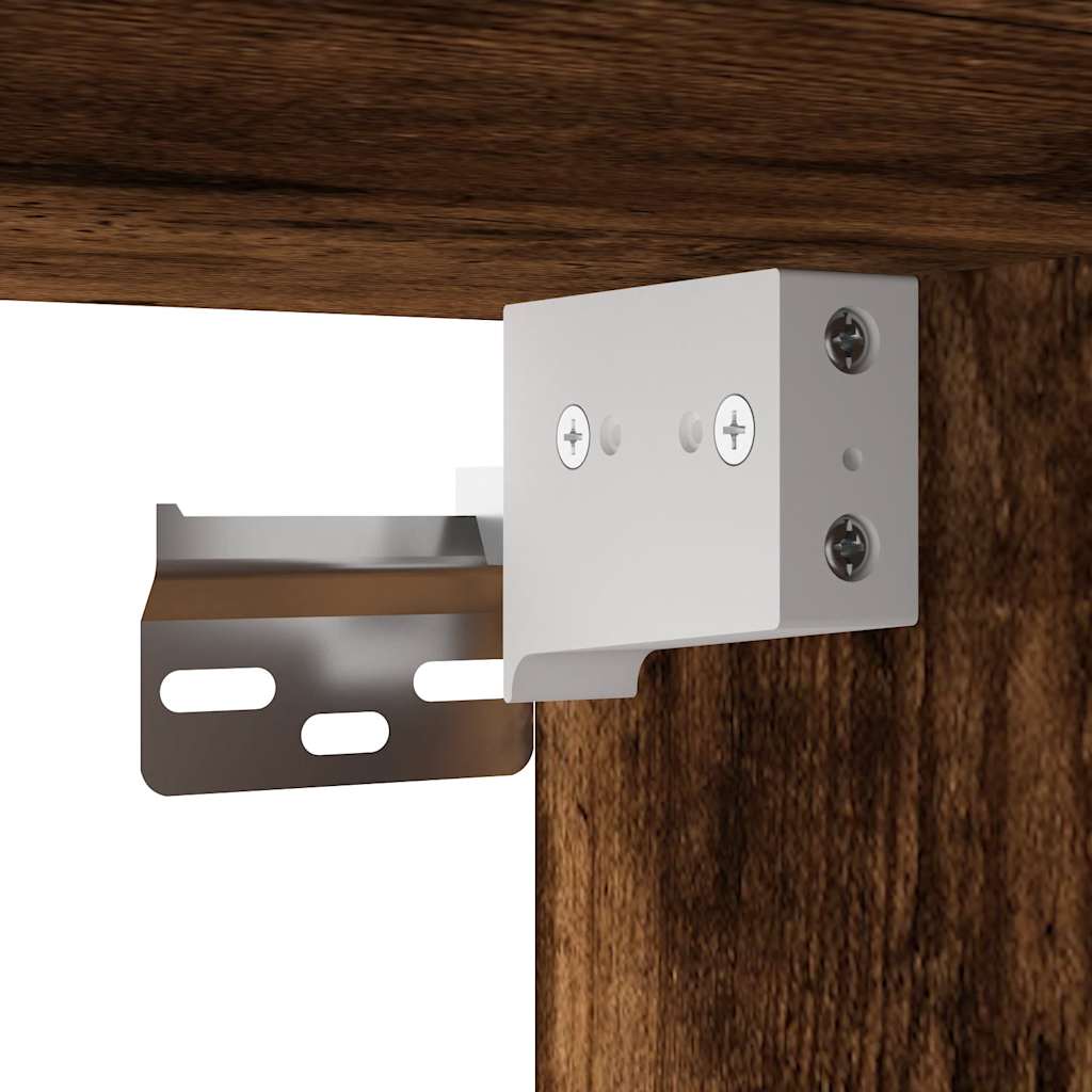 vidaXL 3-delige Badkamermeubelset bewerkt hout bruin eikenkleur - Aashly