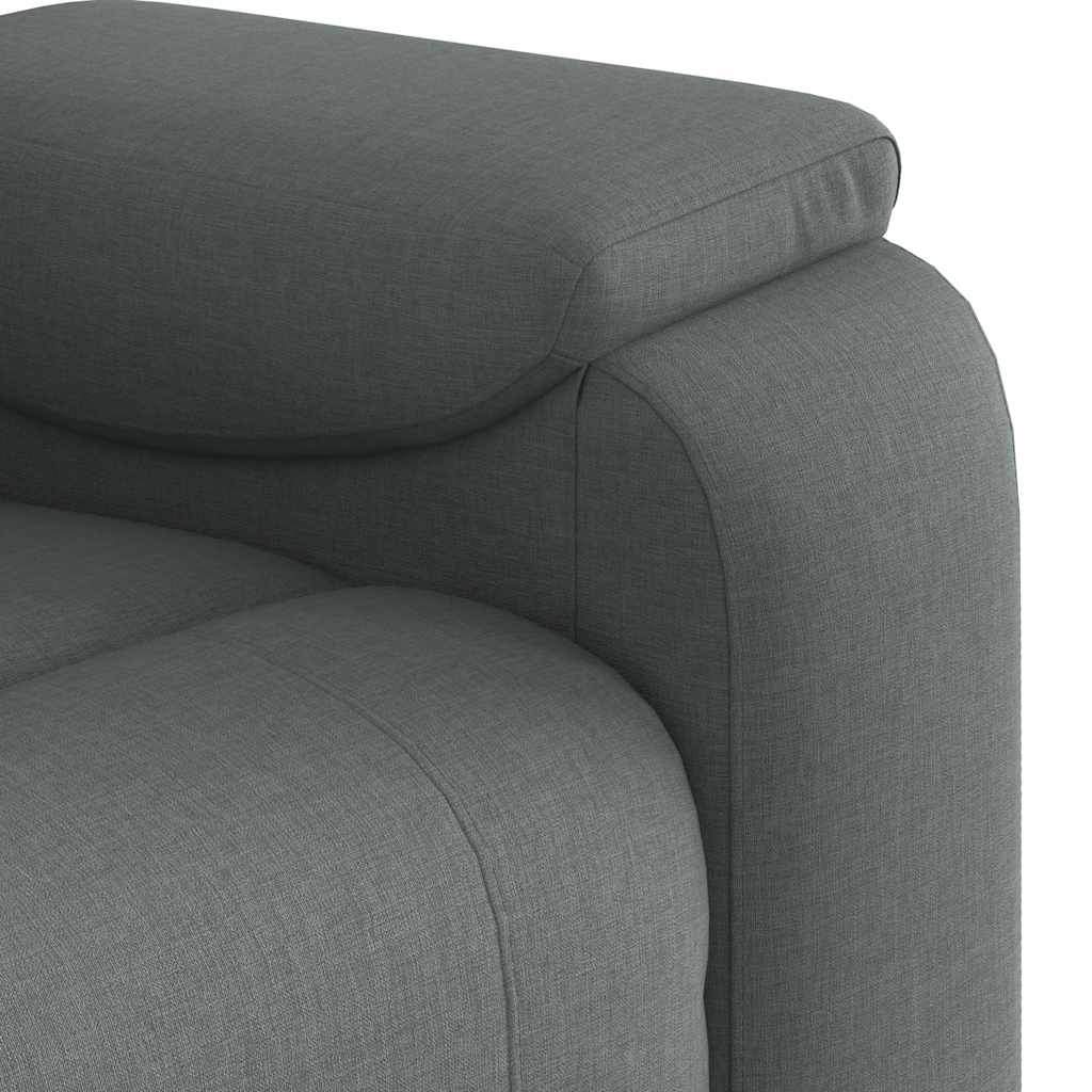 vidaXL Relaxfauteuil donkergrijze stof