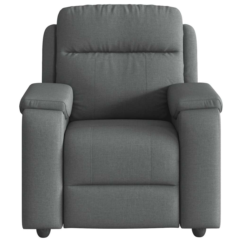 vidaXL Relaxfauteuil donkergrijze stof