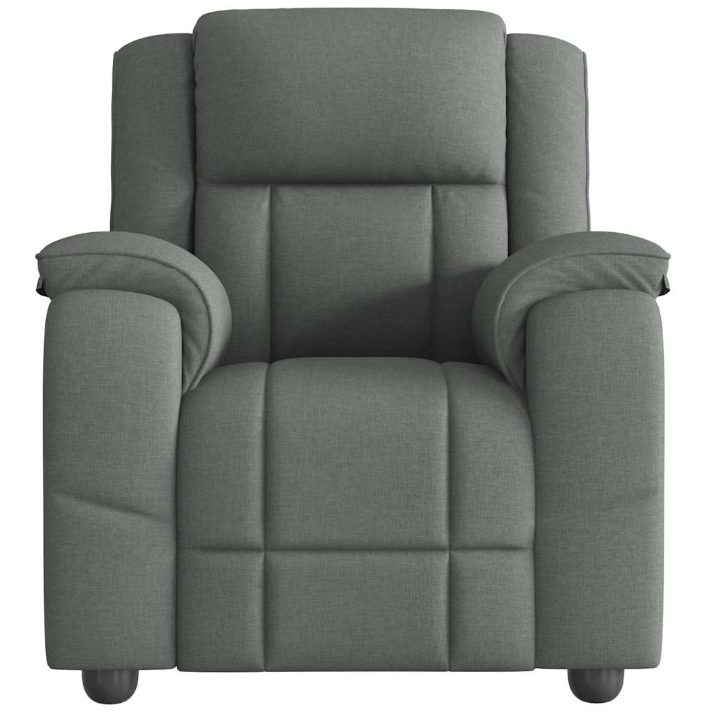 vidaXL Relaxfauteuil donkergrijze stof