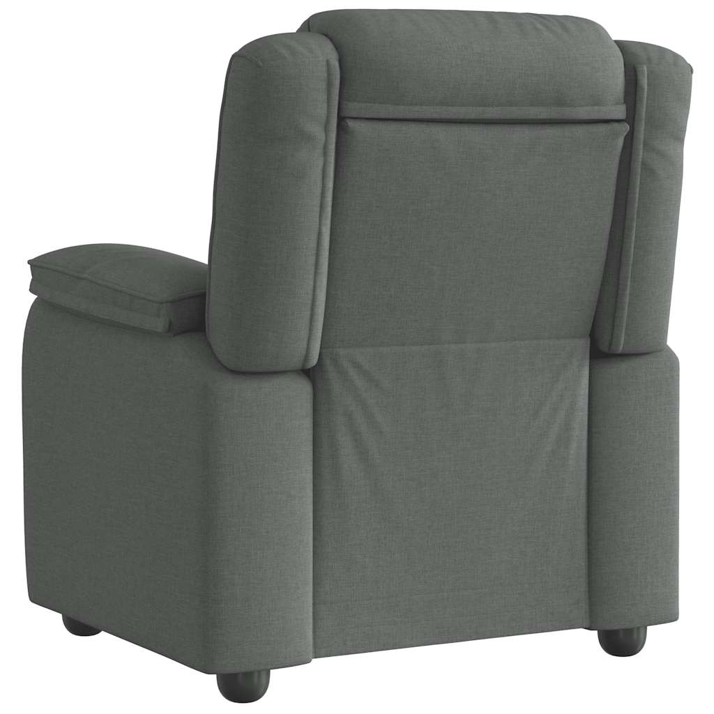 vidaXL Relaxfauteuil donkergrijze stof