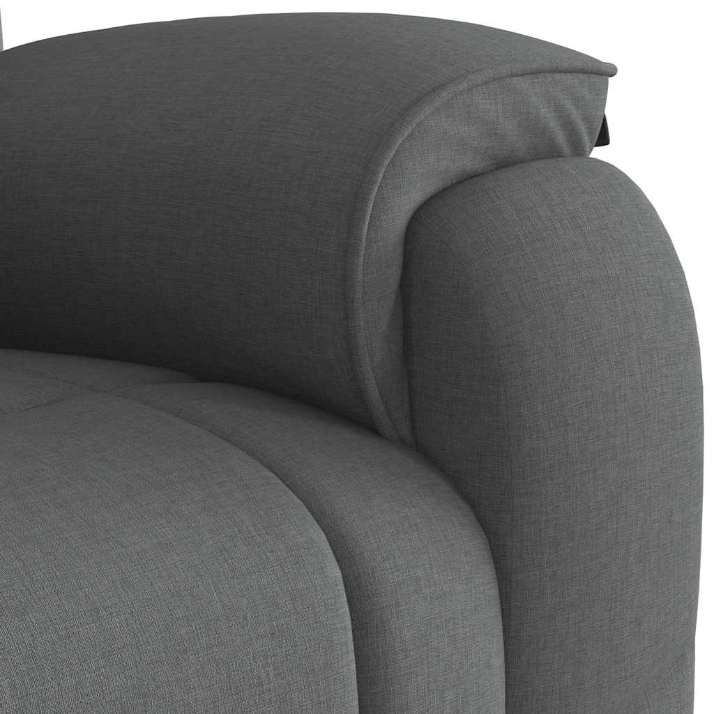 vidaXL Relaxfauteuil donkergrijze stof