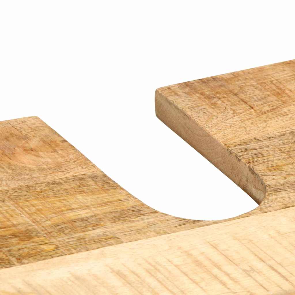 vidaXL Badkamermeubelset met opslag 2 pcs Bruin Massief ruw mango hout