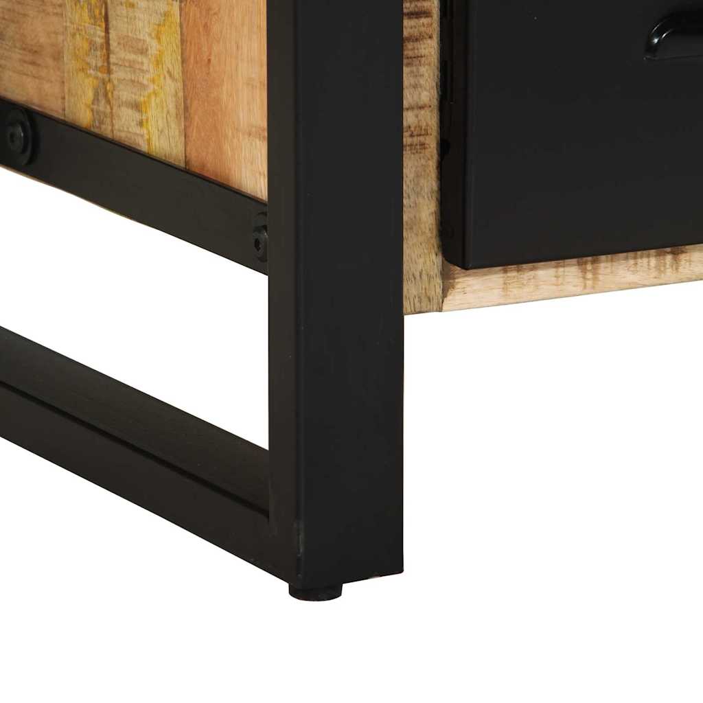 vidaXL Badkamermeubelset met opslag 2 pcs Bruin Massief ruw mango hout