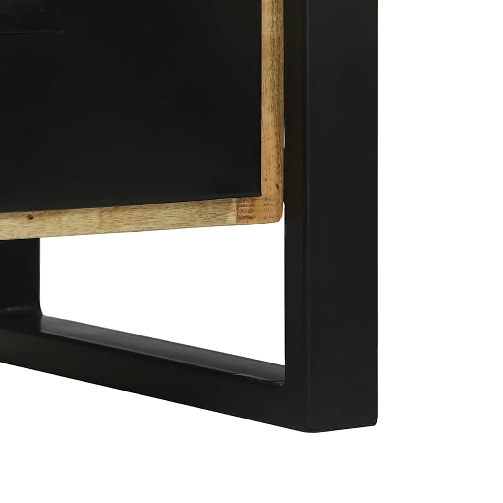 vidaXL Badkamermeubelset met plank met opslag met de deur 2 pcs Bruin Massief Mango Hout