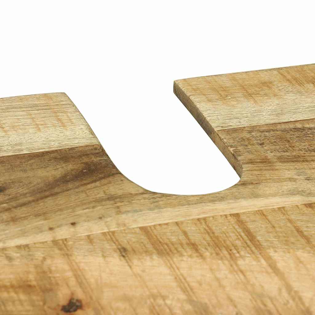 vidaXL Badkamermeubelset met opslag 2 pcs Bruin Massief Mango Hout