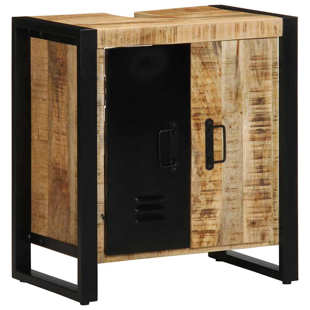 vidaXL Badkamermeubelset Wandgemonteerd 4 pcs Bruin Massief Mango Hout