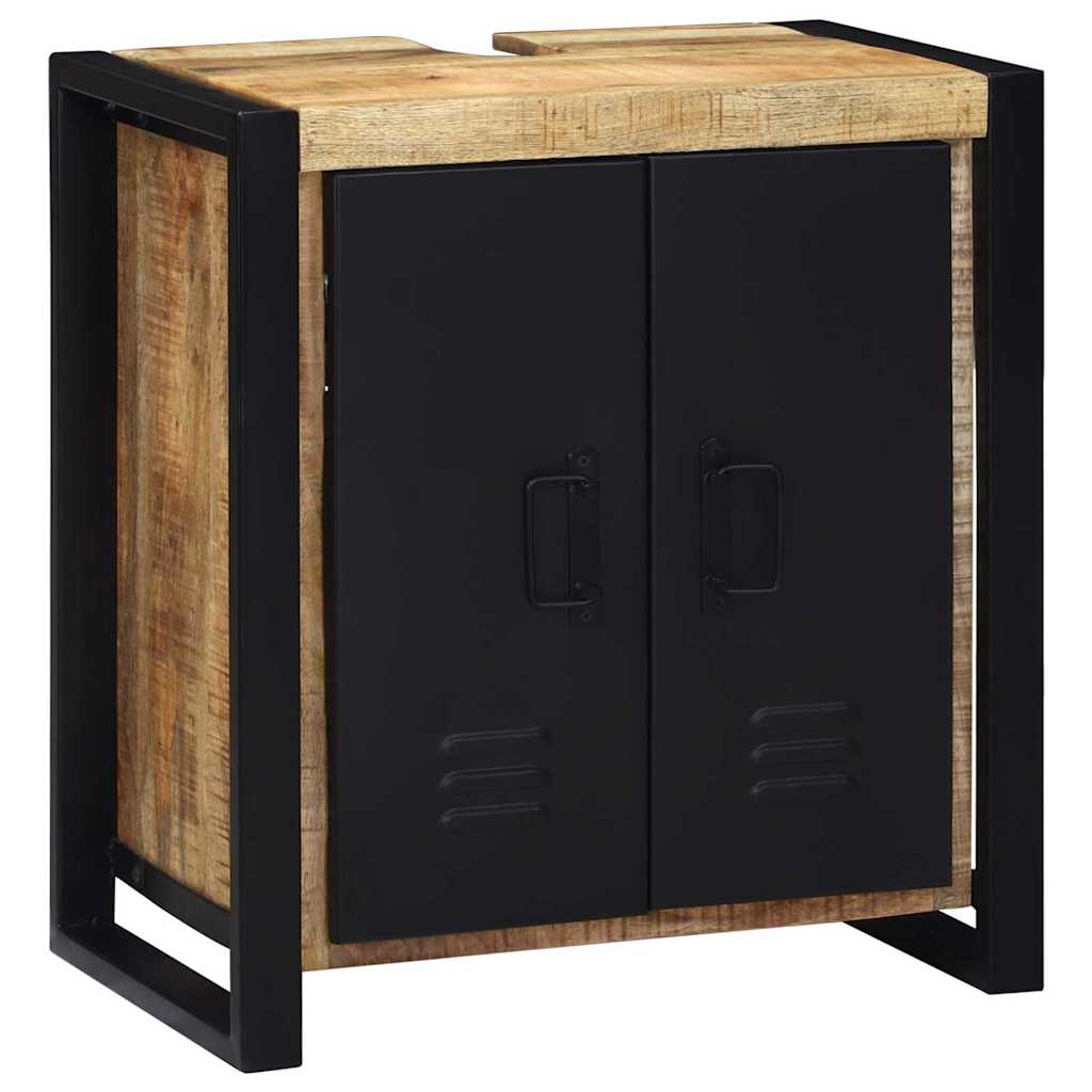 vidaXL Badkamermeubelset Wandgemonteerd 4 pcs Bruin Massief Mango Hout