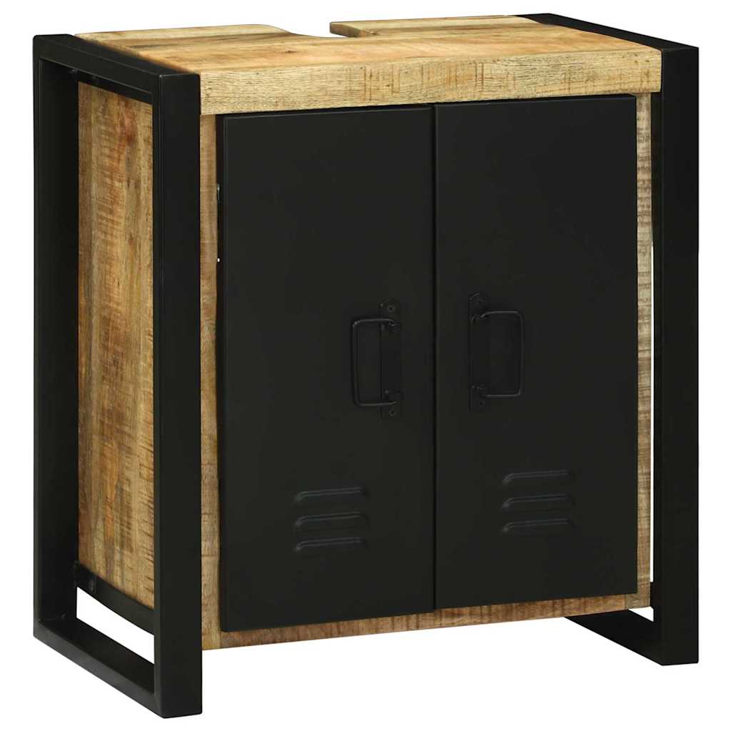 vidaXL Badkamermeubelset Wandgemonteerd 4 pcs Bruin Massief Mango Hout