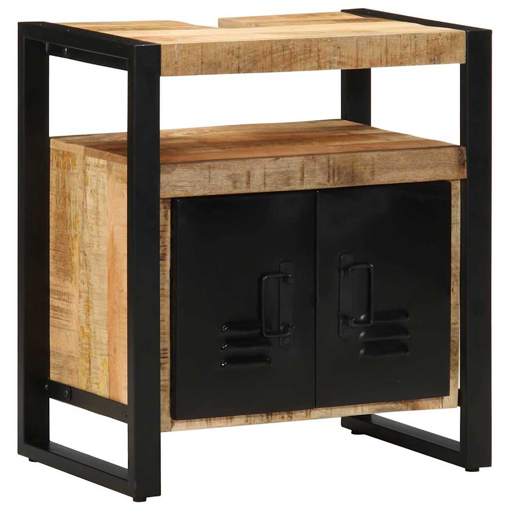 vidaXL Badkamermeubelset Wandgemonteerd 4 pcs Bruin Massief Mango Hout