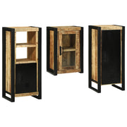 vidaXL Badkamermeubelset Wandgemonteerd 3 pcs Bruin Massief Mango Hout