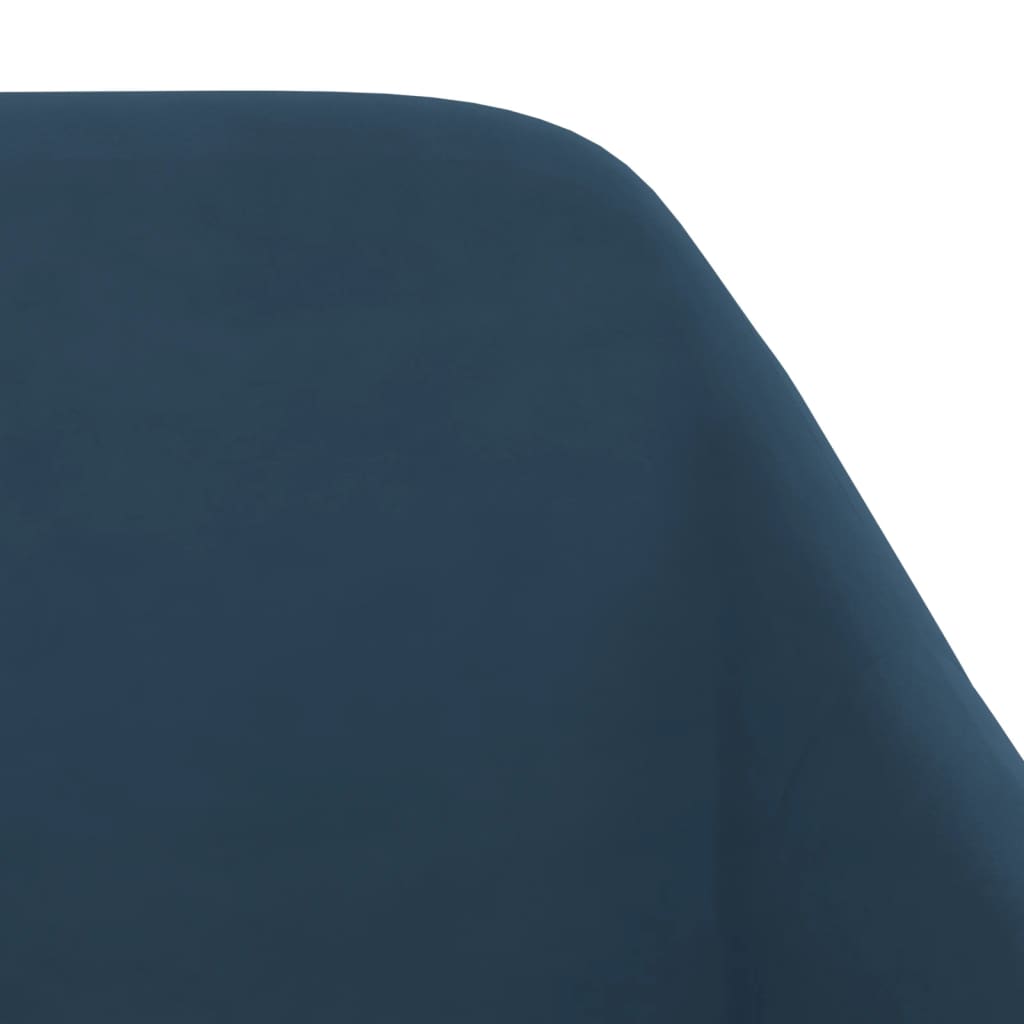 vidaXL Eetkamerstoelen draaibaar 2 st fluweel blauw