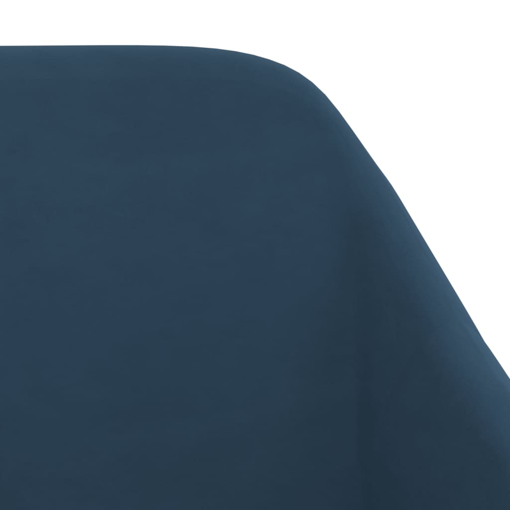 vidaXL Eetkamerstoelen 2 st fluweel blauw