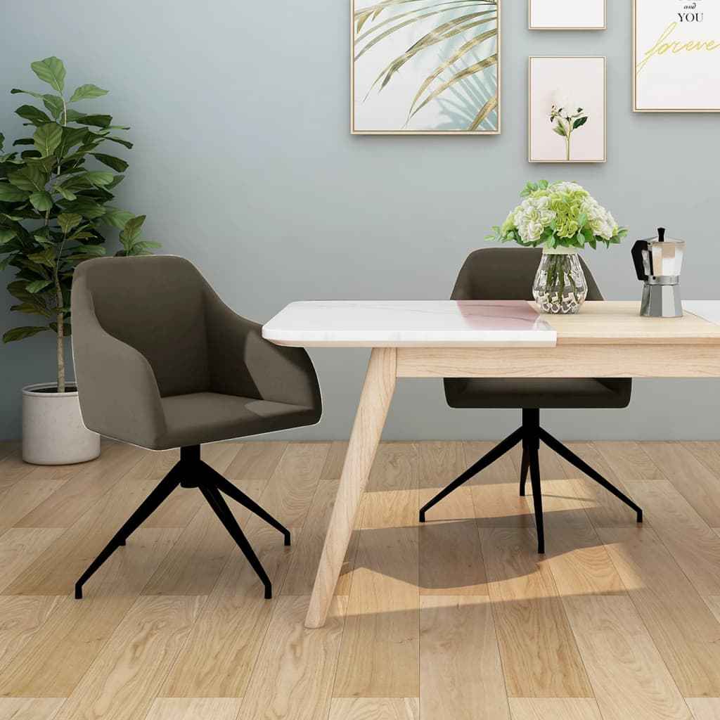 vidaXL Eetkamerstoelen 2 st fluweel blauw