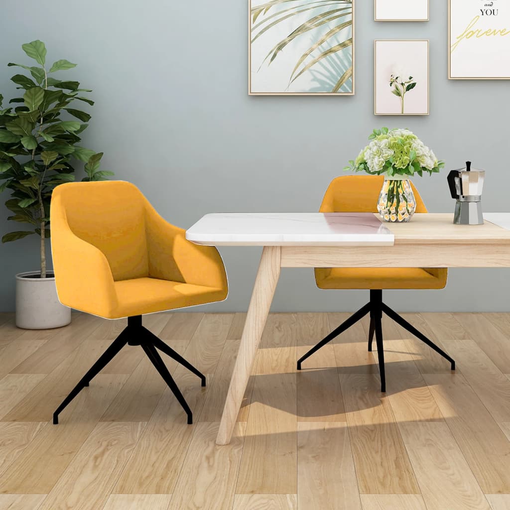 vidaXL Eetkamerstoelen 2 st fluweel blauw