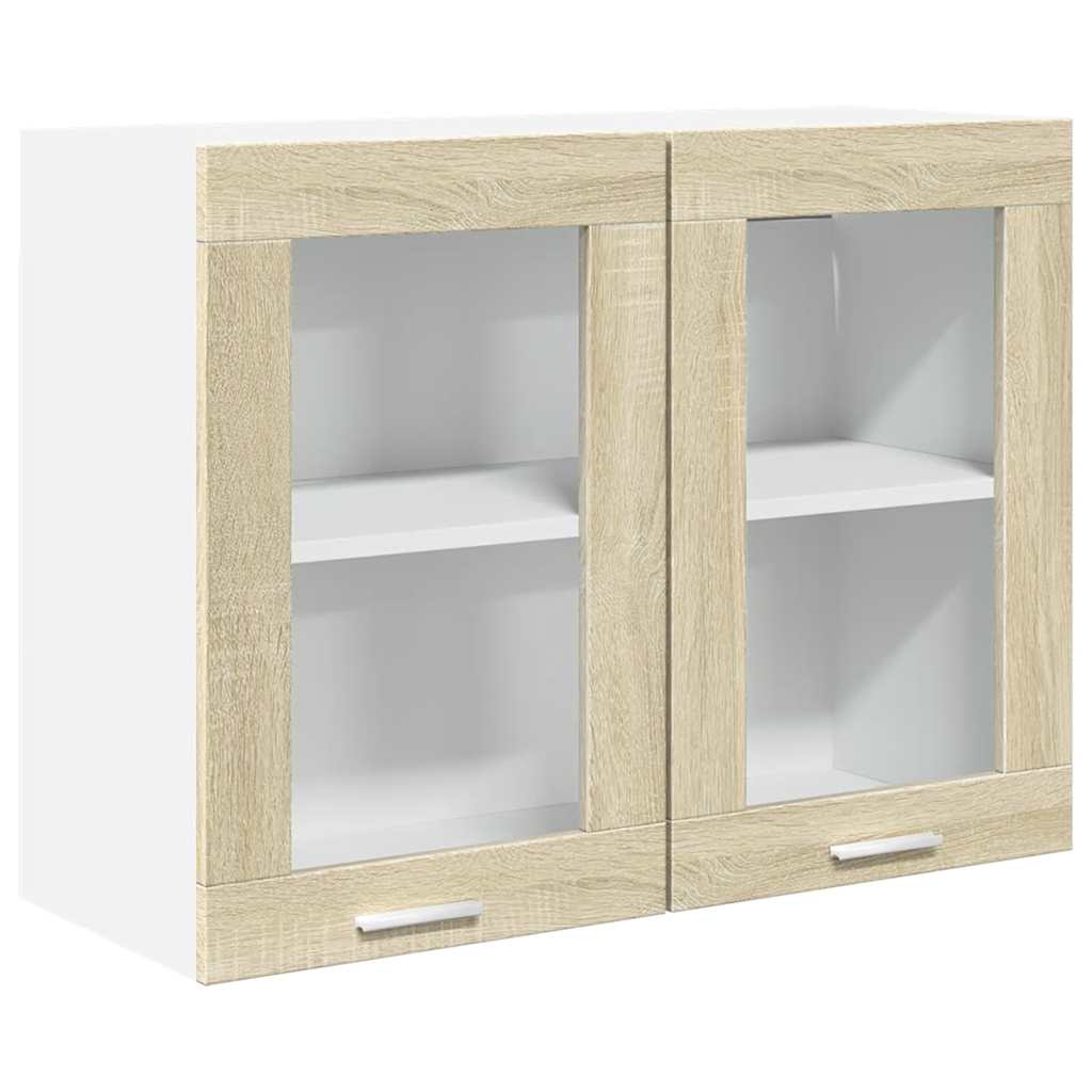 vidaXL 8-delige Keukenkastenset Lyon bewerkt hout sonoma eikenkleurig