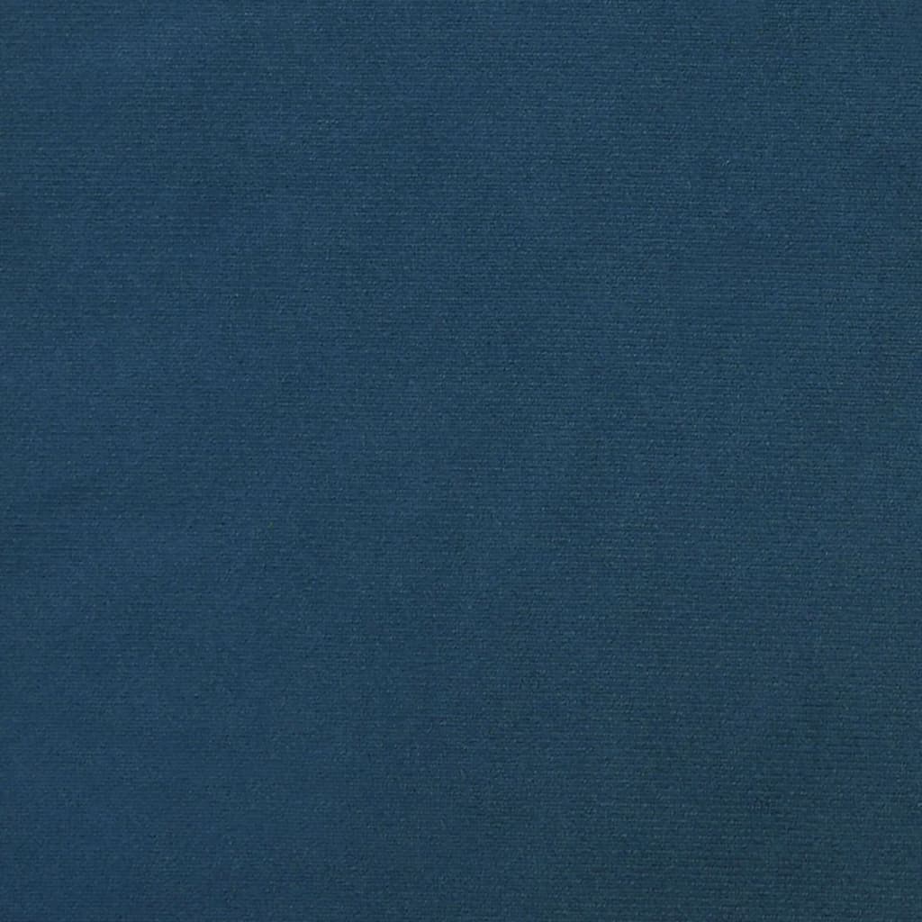 vidaXL Eetkamerstoel draaibaar fluweel blauw