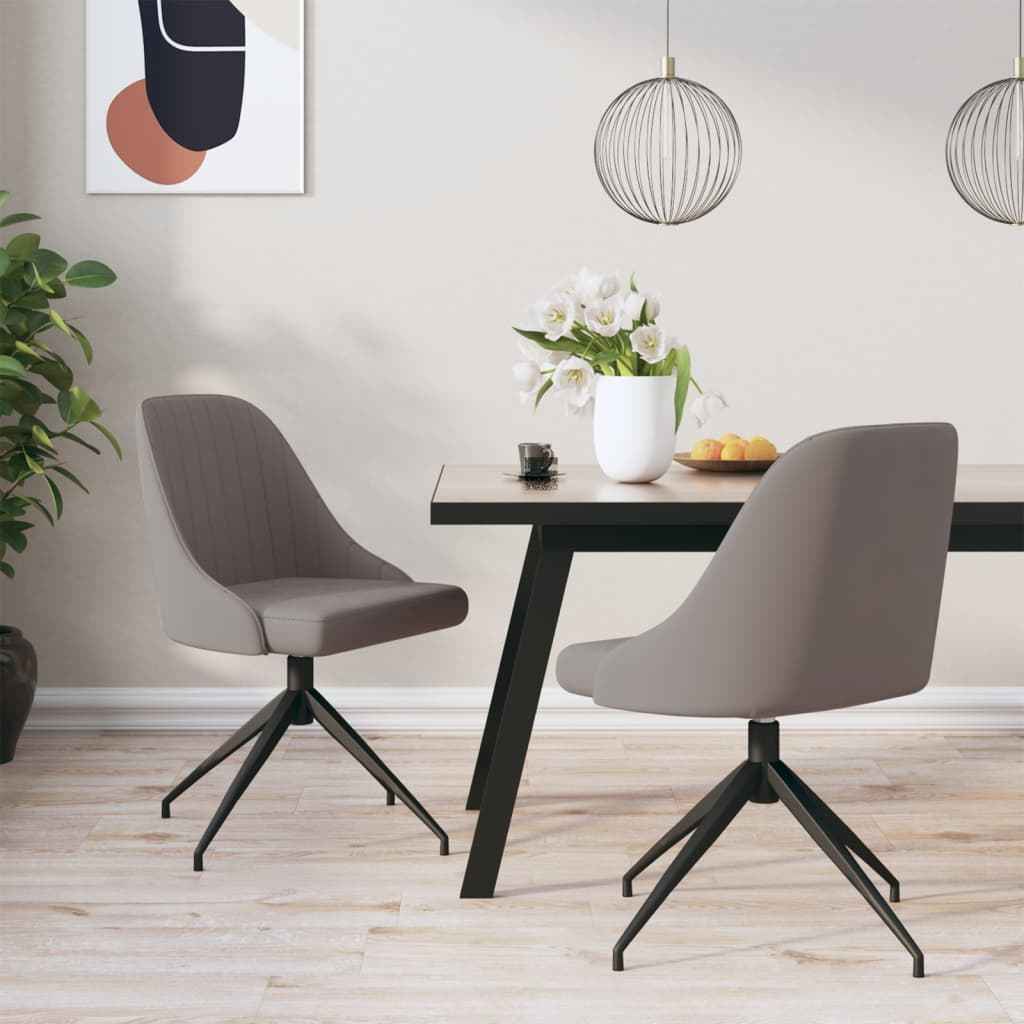 vidaXL Eetkamerstoelen 2 st fluweel blauw